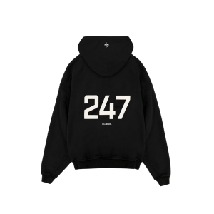 Represent 247 Oversized Hoodie Black