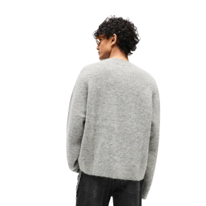 Represent Logo Knit Sweater Ash Grey