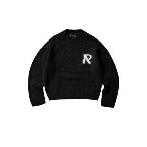 Represent Logo Knit Sweater Black